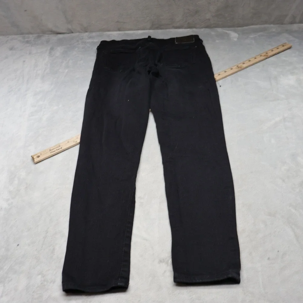 True Religion Jeans Mens 28x29 Black Halle‎ Mid Rise Super Skinny Denim Casual